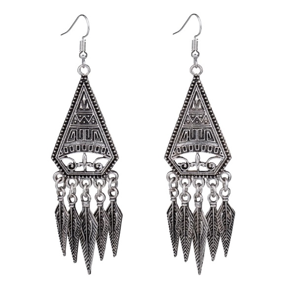 New Silver Bohemian Earrings - Picture 2 of 5